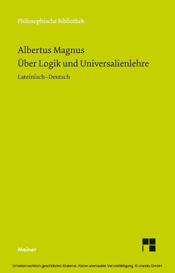 Über Logik und Universalienlehre main product photo