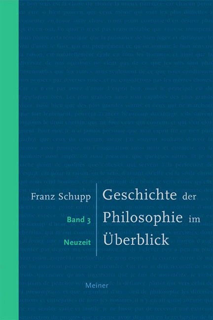 Geschichte der Philosophie im Überblick. Band 3. Neuzeit main product photo