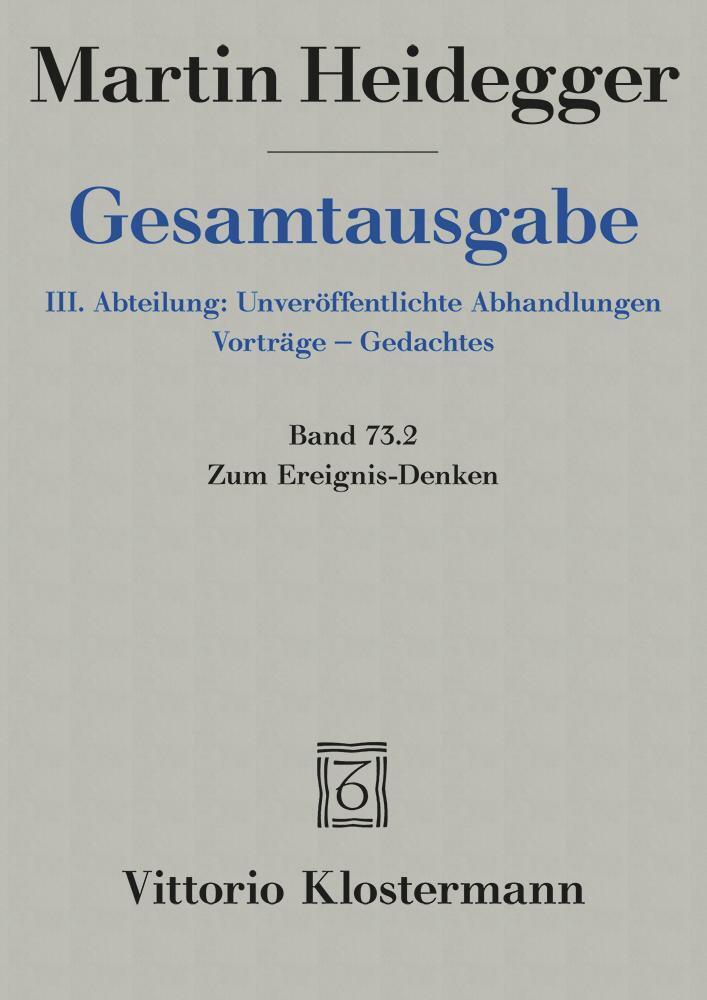Zum Ereignis-Denken, 2 Teile main product photo