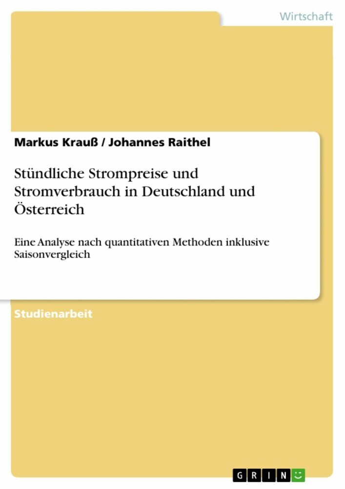 Stündliche Strompreise und Stromverbrauch in Deutschland und Österreich main product photo