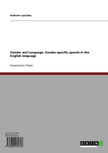 Gender and Language. Gender-specific speech in the English language main product photo