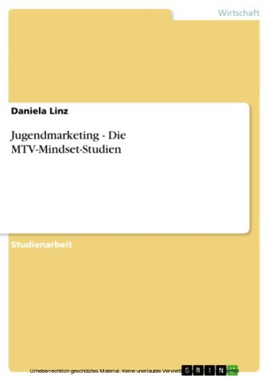 Jugendmarketing - Die MTV-Mindset-Studien main product photo
