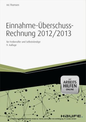 Einnahme-Überschussrechnung 2012/2013 -mit Arbeitshilfen online