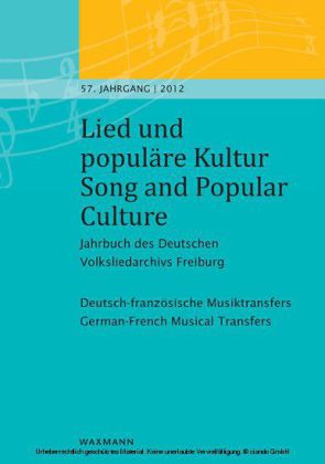 Lied und populäre Kultur - Song and Popular Culture 57 (2012)