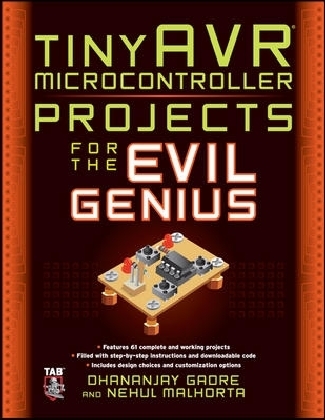tinyAVR Microcontroller Projects for the Evil Genius main product photo