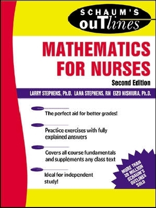 Schaum's Outline of Mathematics for Nurses main product photo