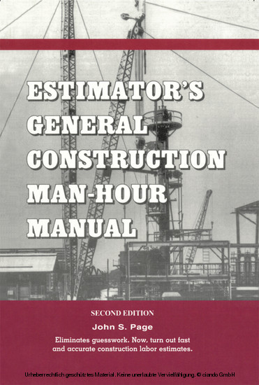 Estimator's General Construction Manhour Manual main product photo