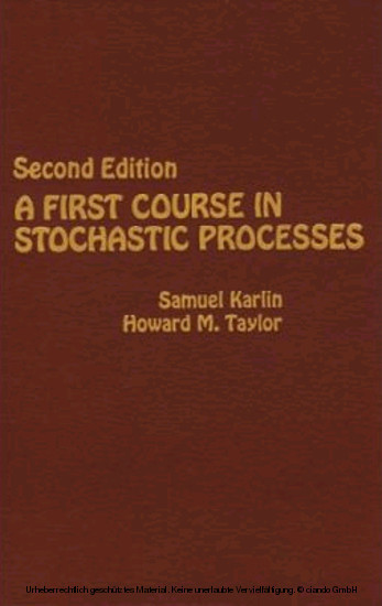 A First Course in Stochastic Processes main product photo