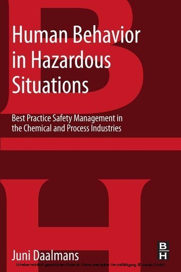 Human Behavior in Hazardous Situations main product photo