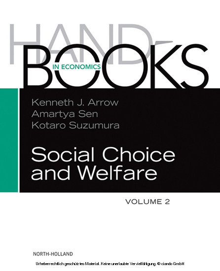 Handbook of Social Choice and Welfare main product photo
