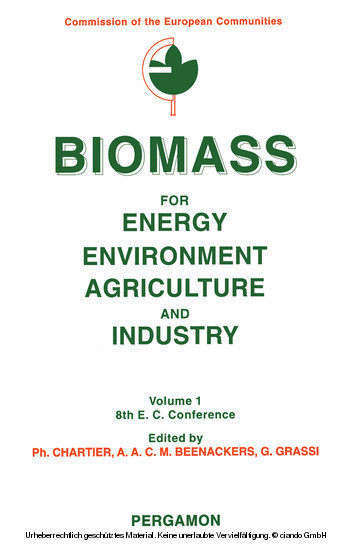 Biomass for Energy, Environment, Agriculture and Industry main product photo
