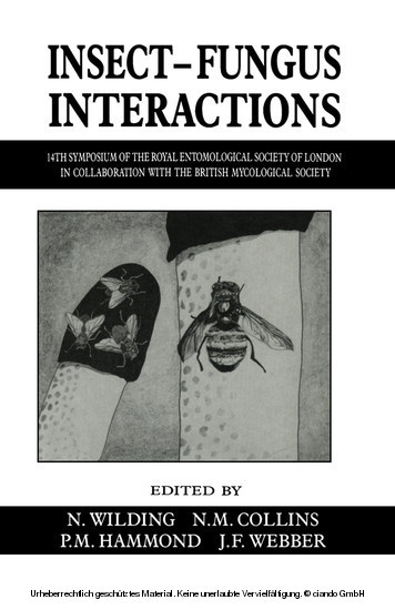 Insect-Fungus Interactions main product photo
