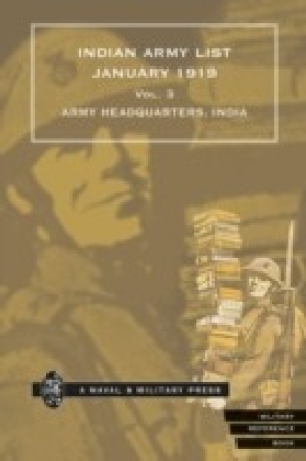 Indian Army List January 1919 - Volume 3 main product photo