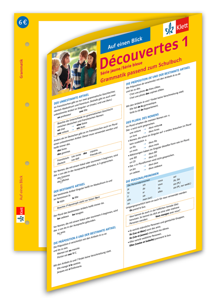 Découvertes 1. Série jaune und Série bleue - Auf einen Blick: Grammatik passend zum Schulbuch main product photo