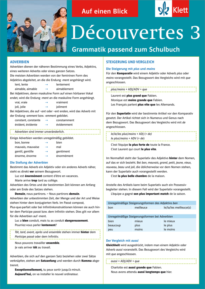 Auf einen Blick: Grammatik passend zum Schulbuch main product photo