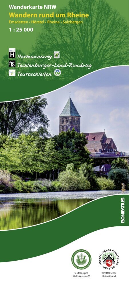 Wanderkarte Nordrhein-Westfalen Wandern rund um Rheine main product photo