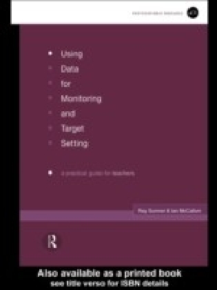 Using Data for Monitoring and Target Setting