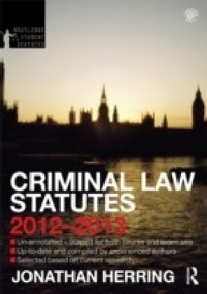 Criminal Law Statutes 2012-2013