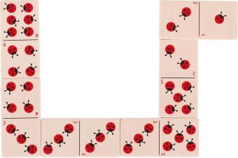Dominospiel Marienkäfer (Kinderspiel)