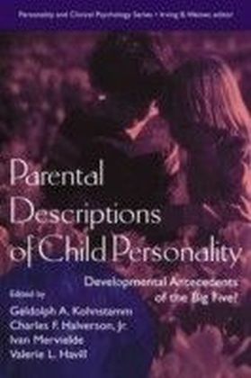 Parental Descriptions of Child Personality main product photo
