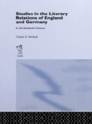 Studies in the Literary Relations of England and Germany in the Sixteenth Century