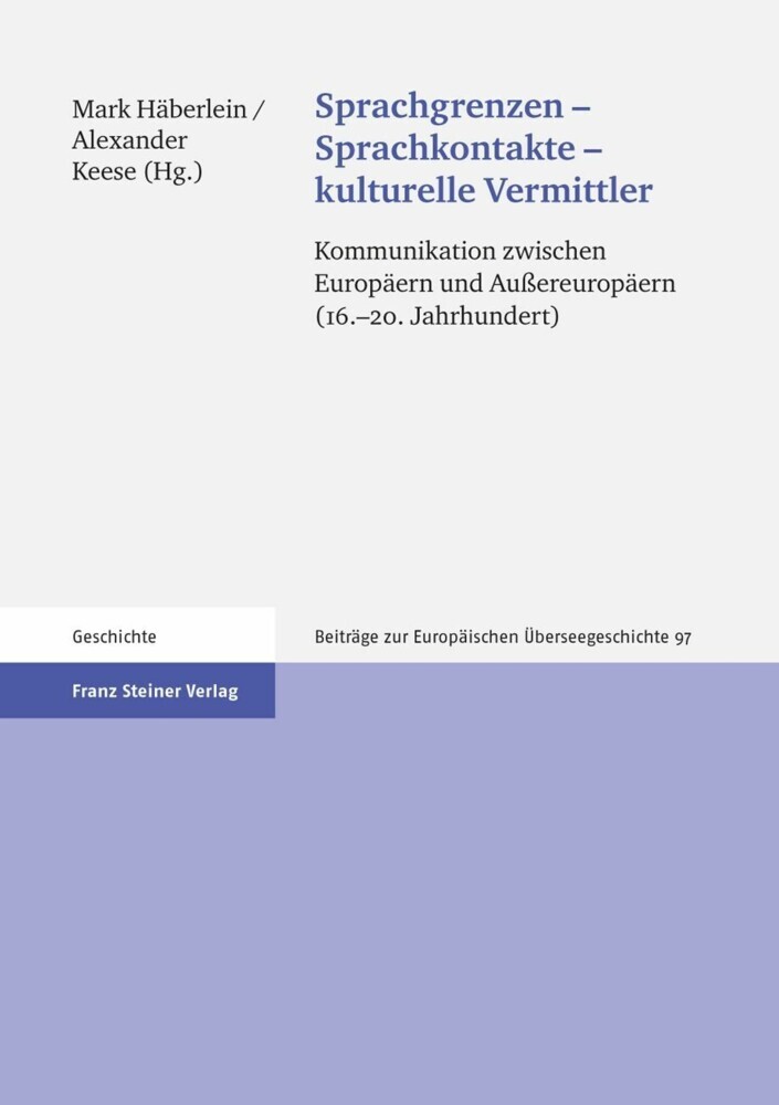 Sprachgrenzen - Sprachkontakte - kulturelle Vermittler main product photo