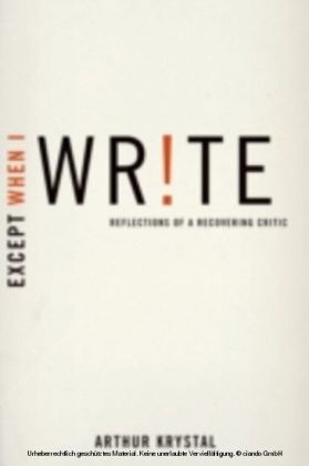 Except When I Write
