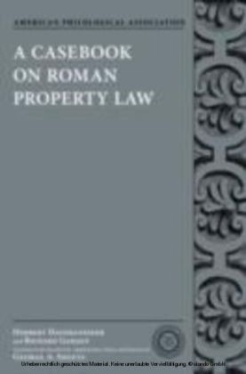 Casebook on Roman Property Law