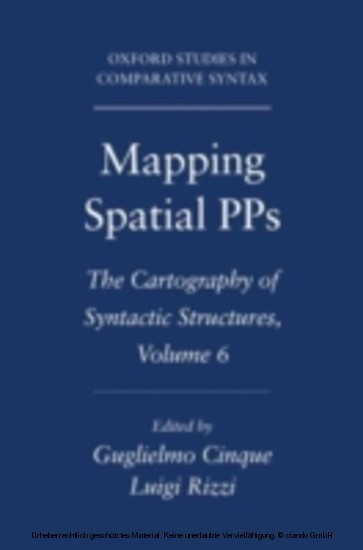 Mapping Spatial PPs The Cartography of Syntactic Structures. Vol.6 main product photo