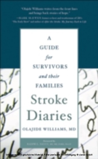 Stroke Diaries A Guide for Survivors and their Families main product photo