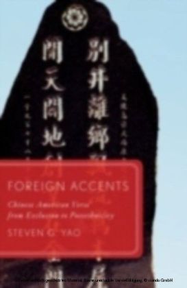 Foreign Accents Chinese American Verse from Exclusion to Postethnicity