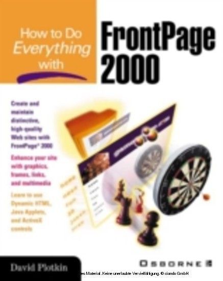 How to Do Everything with FrontPage 2000 main product photo