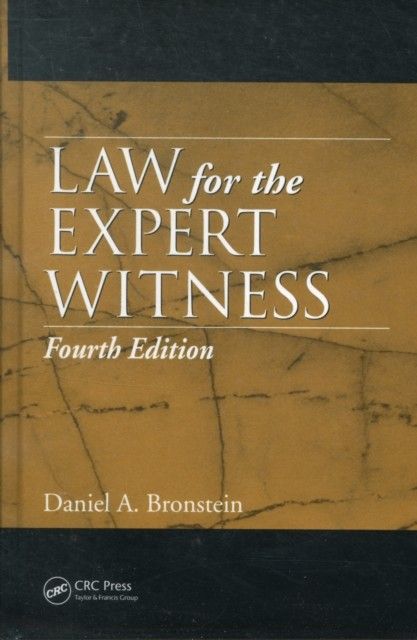 Law for the Expert Witness, Fourth Edition main product photo