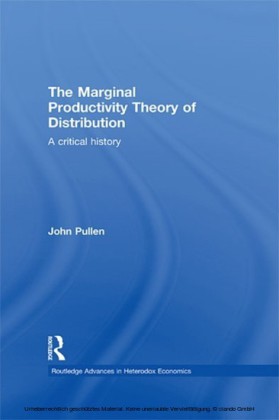 Marginal Productivity Theory of Distribution