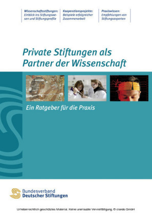 Private Stiftungen als Partner der Wissenschaft
