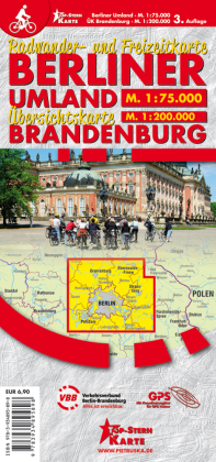 Radwander- und Freizeitkarte Berliner Umland und Übersichtskarte Brandenburg