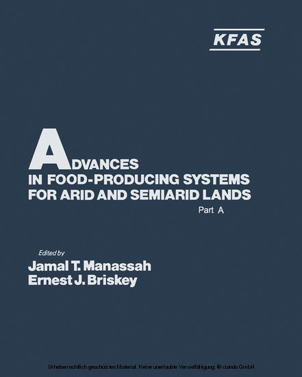 Advances in Food-Producing Systems For Arid and Semiarid Lands Part A main product photo
