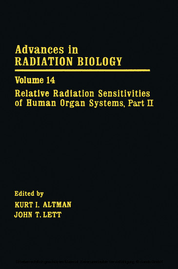 Advances in Radiation Biology V14 main product photo