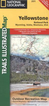 National Geographic Trails Illustrated Map Yellowstone National Park