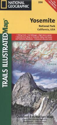National Geographic Trails Illustrated Map Yosemite National Park, California, USA
