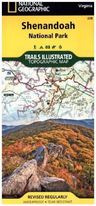 National Geographic Trails Illustrated Map Shenandoah National Park, Virginia, USA