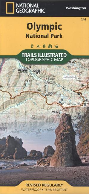 National Geographic Trails Illustrated Map Olympic National Park main product photo