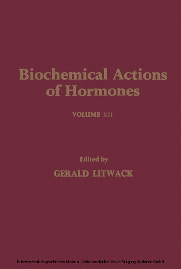 Biochemical Actions of Hormones V12 main product photo
