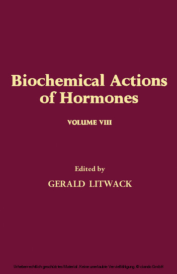 Biochemical Actions of Hormones V8 main product photo