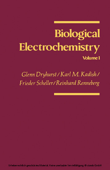 Biological Electrochemistry main product photo