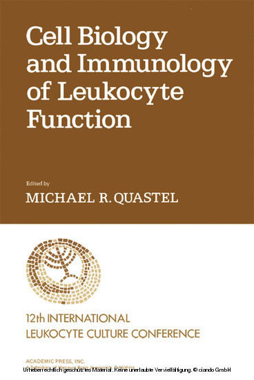 Cell Biology and Immunology of Leukocyte Function main product photo