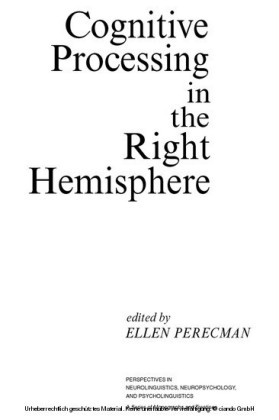 Cognitive Processing in the Right Hemisphere