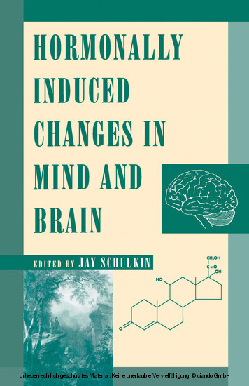 Hormonally Induced Changes to the Mind and Brain main product photo