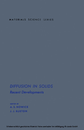 Diffusion in Solids main product photo
