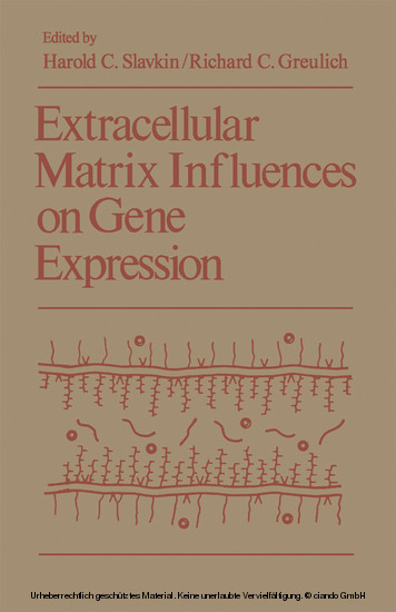 Extracellular Matrix Influences on Gene Expression main product photo